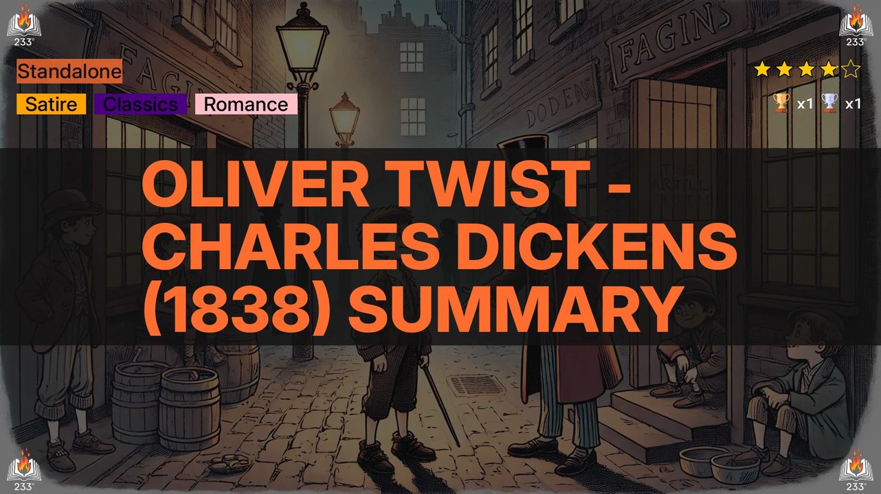 Oliver Twist - Charles Dickens (1838) Summary