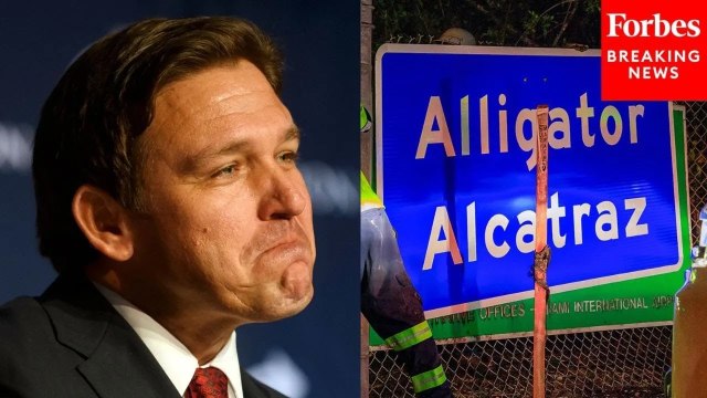 Ron DeSantis: This Is The First Thing Illegal Immigrants Are Given When They Enter 'Alligator Alcatraz'