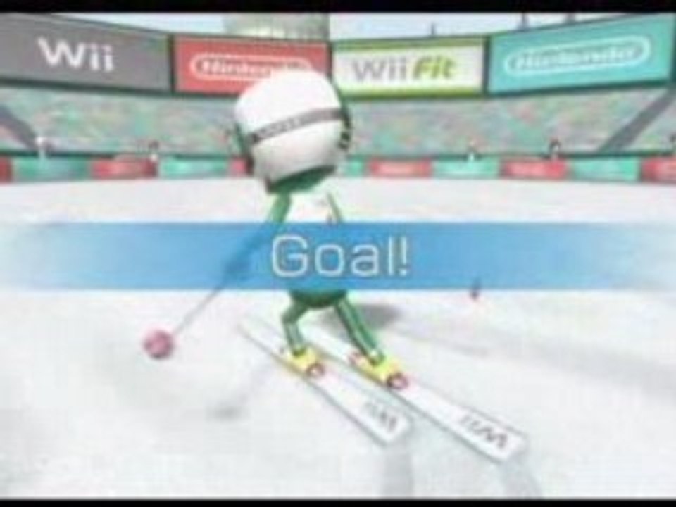 WiiFit - Pompes & Ski - Gameplay