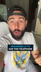 Regarder la TV sur ton téléphone 📺#astuce #tv #pc