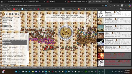 Nearly An hour of Cookie Clicker Like episode 4