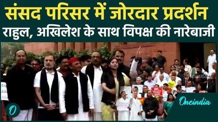 SIR पर विपक्ष ने खोला मोर्चा, संसद में प्रदर्शन । Parliament Monsoon Session #Shorts