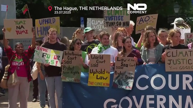 Gli Stati devono agire ora: Attivisti climatici protestano davanti alla Cig