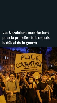 En Ukraine, une manifestation inédite depuis le début de la guerre