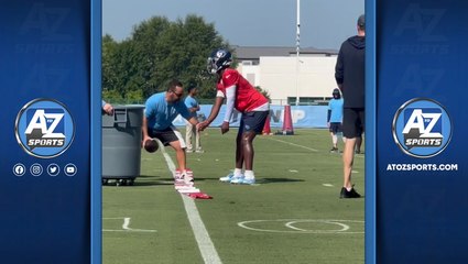 Titans QB Cam Ward growing his connections on day 1 of training camp
