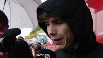 Tour de France 2025 - Arnaud De lie : "C'est décevant... j'ai touché la roue de Jonathan Milan"