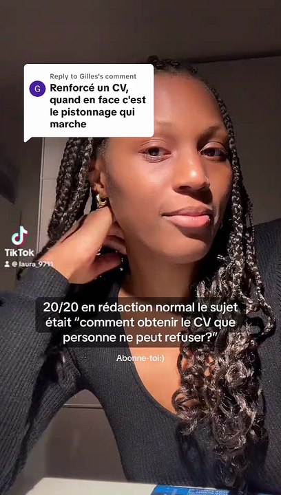 Tu choisis d'obtenir un CV que l’on ne peut pas...
