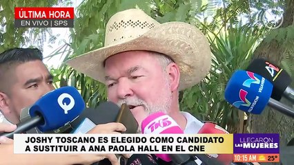 Jhosy Toscano es elegido como candidato a sustituir a Ana Paola Hall en el CNE