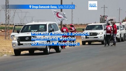 Po tygodniach walk i izolacji do As-Suwajdy dotarł kolejny konwój z pomocą humanitarną