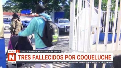 TRES FALLECIDOS POR COQUELUCHE EN SANTA CRUZ
