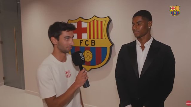 Inglés_Primeras declaraciones de Rashford como jugador del Barcelona