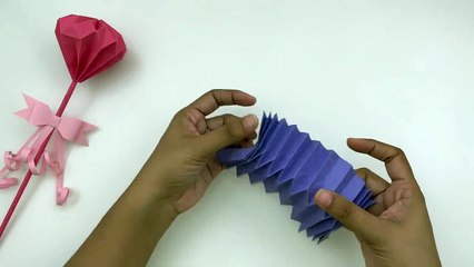 How to Make PAPER MAGIC WAND for Kids - Origami - 2
