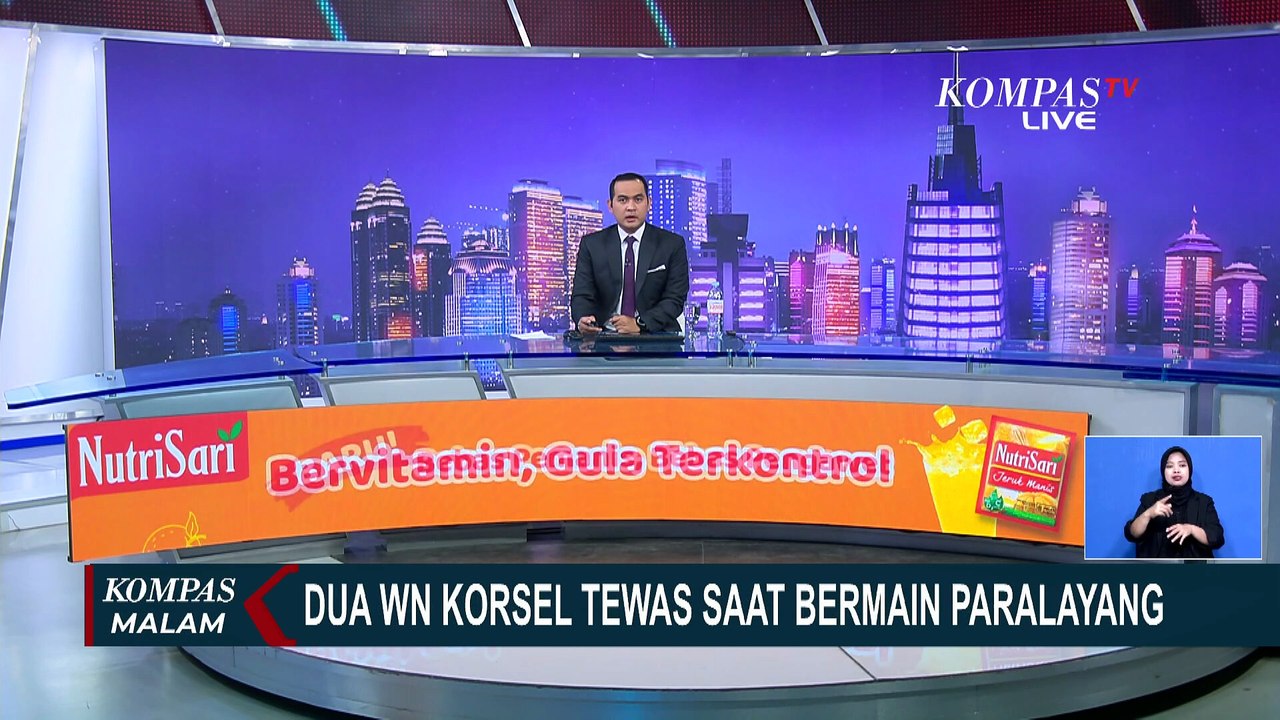 2 WN Korsel Tewas usai Gagal Mendarat saat Bermain Paralayang | KOMPAS MALAM