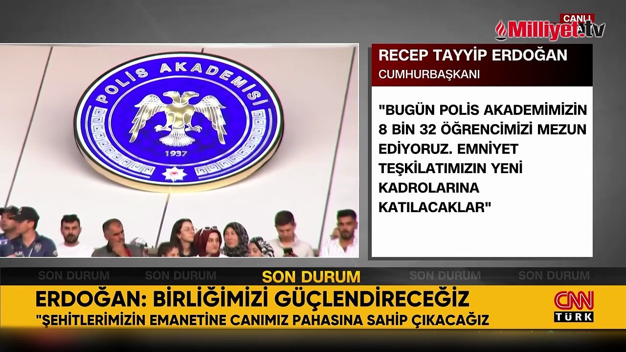 Erdoğan: Kimse polise ve yargı mensuplarına iftira atamaz, buna izin vermeyiz