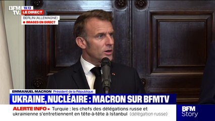 Macron/ Merz à Berlin: le président annonce des "programmes communs " en matière de défense et de sécurité"