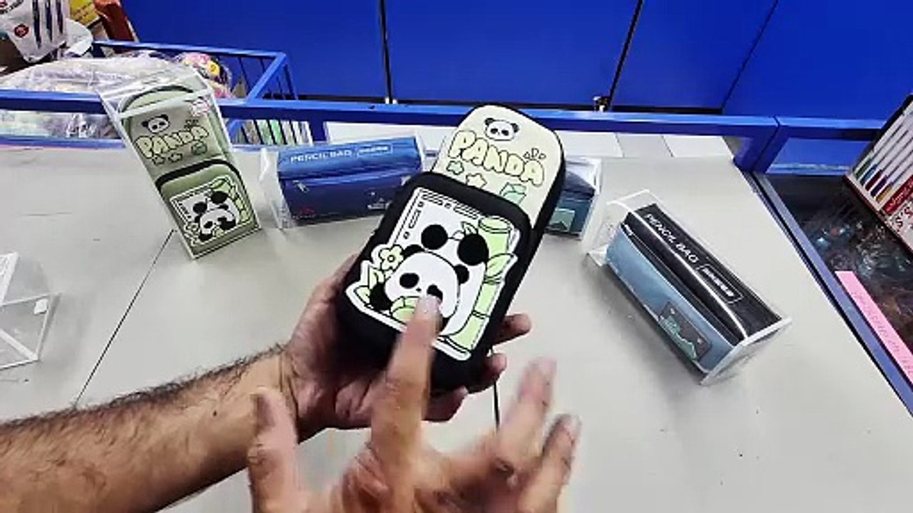 Unboxing and Review of Pencil case pencil case simple Korean large capacity canvas boys and girls junior high school student pencil case prize student pencil pouch