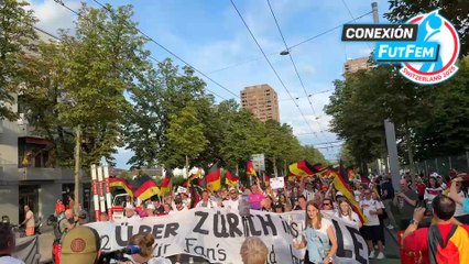 Über 4.000 DEUTSCHE heute im LETZIGRUND in ZÜRICH | DEUTSCHLAND vs SPANIEN | EM-Halbfinale 2025
