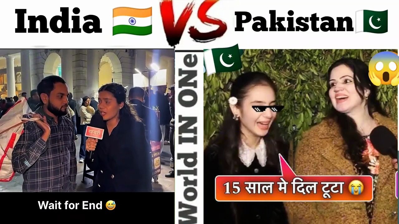 Indian Reporter 🇮🇳 Vs Pakistan Reporter 🇵🇰 _ India vs Pakistan 😱 _ #indiavspakistan #memes #india