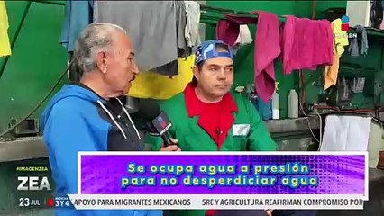 Atalo Mata se convirtió el lavador de coches por un día