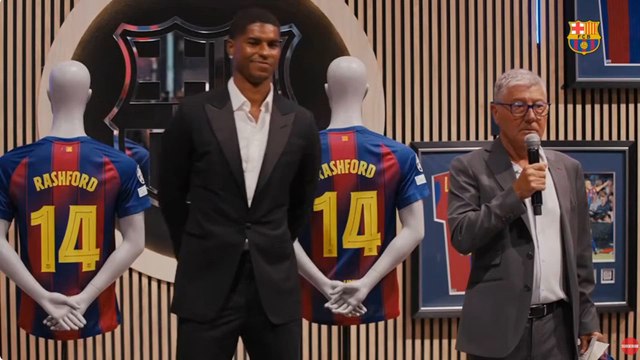 Rueda de prensa completa de Rashford como nuevo jugador del Barcelona