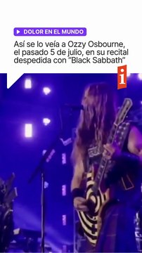 ⚫ Murió Ozzy Osbourne, padre del heavy metal y fundador de Black Sabbath