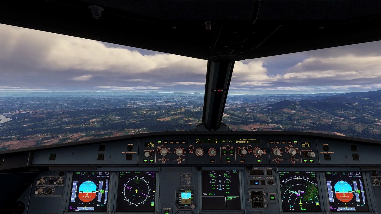 MSFS 2024 A319 FÉNIX AIR FRANCE ATTERRO LFLS ILS  RWY09 LESP5A TRANS GOM1E