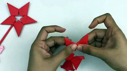 How to Make PAPER MAGIC WAND for Kids - Origami - 3