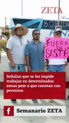 Limitan a transportistas en Los Cabos; piden renuncia de director.