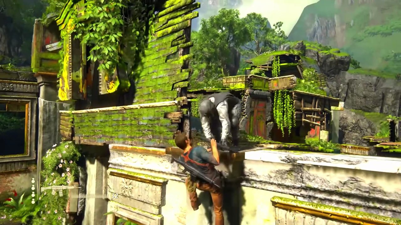 UnCharted4 Stealth Hard Mode - Water Features Fight PC #gaming#uncharted4#gameplay#pcgaming