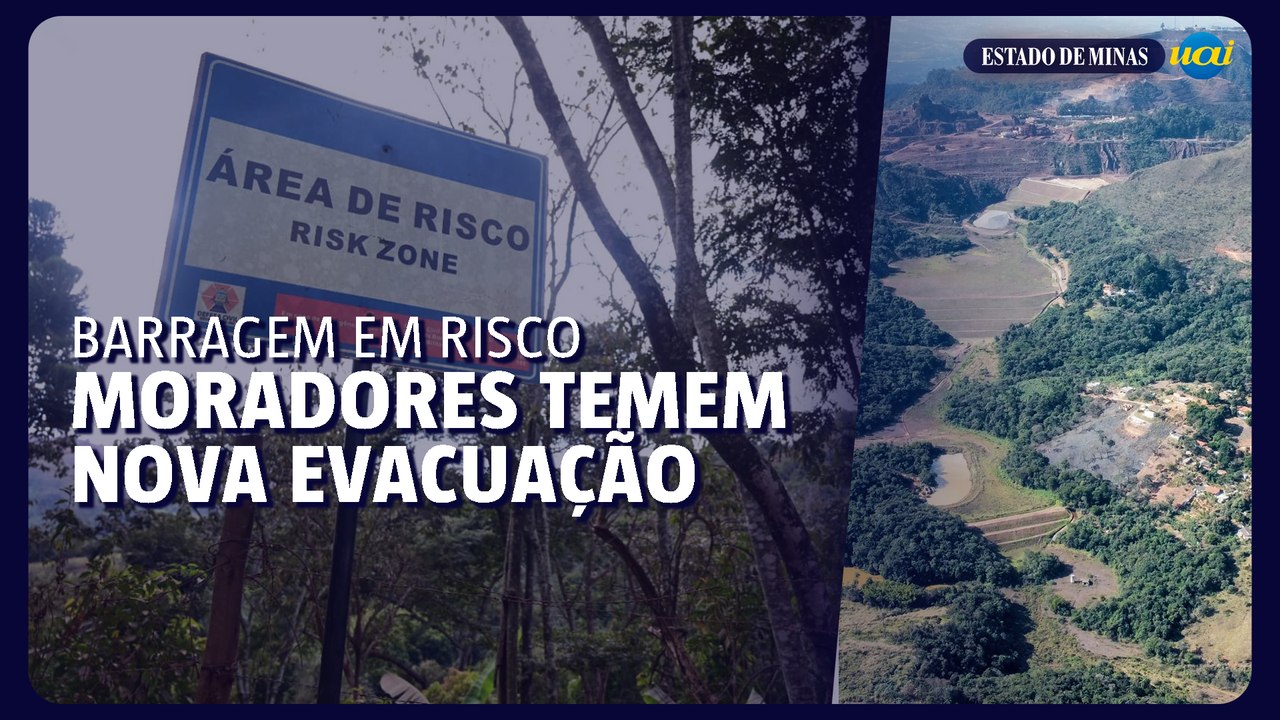 Moradores de Brumadinho temem evacuação após alerta de barragem