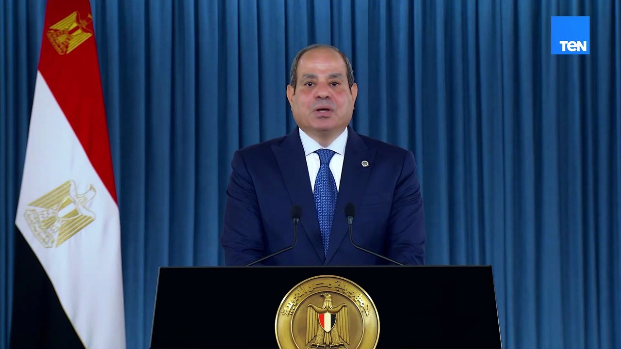 كلمة الرئيس  السيسي بمناسبة الاحتفال بذكرى ثورة...
