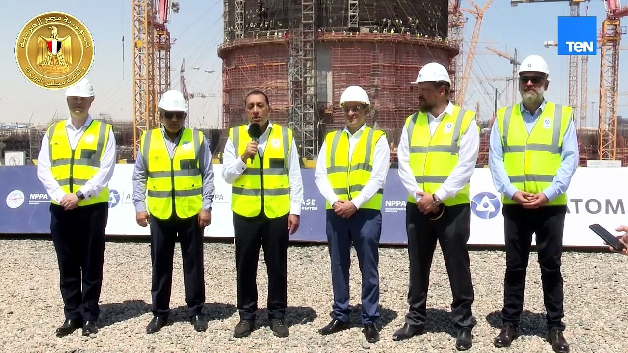 تصريحات تليفزيونية لرئيس الوزراء عقب تفقده موقع إنشاء المحطة النووية بالضبعة