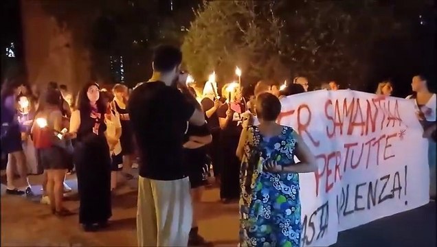 Per Samantha, Per tutte. Basta violenza : fiaccolata di protesta a Sant'Ermete. Servizio di Antonia Casini