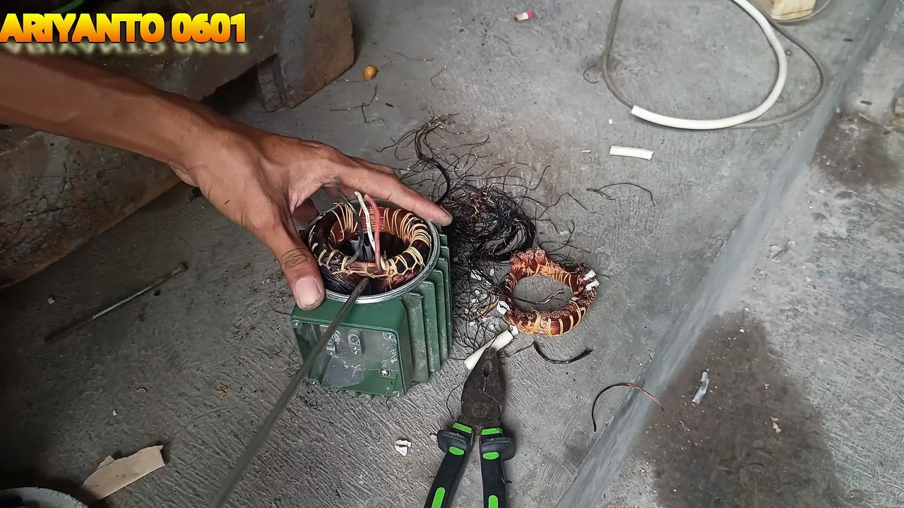 POMPA AIR SHIMIZU SEMI JET 100 BIT TERBAKAR part 1