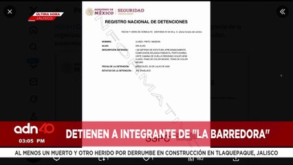🚨¡Última Hora! Cae Ulises Pinto, presunto integrante de "La Barredora", ligada a Hernán Bermúdez