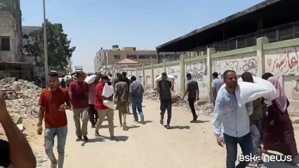 Khan Younis, "una scena catastrofica" per i sacchi di farina