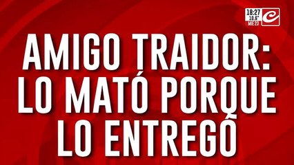 Amigo traidor: salió de la cárcel y mató a su amigo de siete disparos