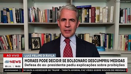 D’Avila chama de “abuso de autoridade” decisões de Moraes contra Jair Bolsonaro