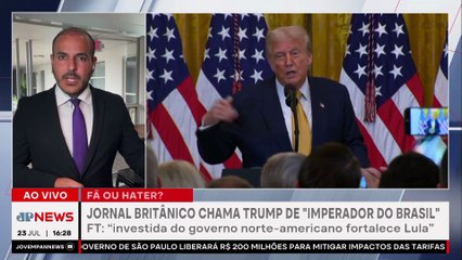 BOLSONARO EVITA VISITA AO CONGRESSO/ EDUARDO CHAMA ZEMA DE "ELITE FINANCEIRA" | 3 EM 1 -  23/07/2025