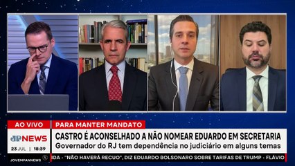 Cláudio Castro é aconselhado a não nomear Eduardo Bolsonaro para secretaria do RJ