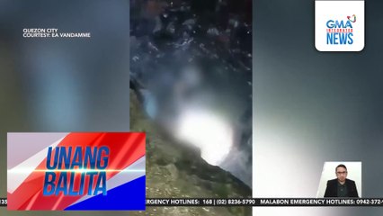 Putol na binti ng tao, natagpuan sa isang creek sa Brgy. Bagbag | Unang Balita
