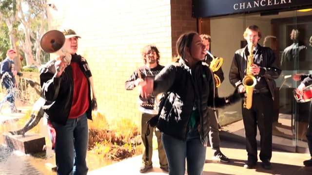 Australian National University music students rally against administrative cuts