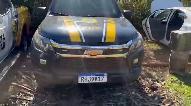 Mais de 460 quilos de maconha são apreendidos em ação conjunta da PRF, PC e PM em Santa Terezinha de Itaipu