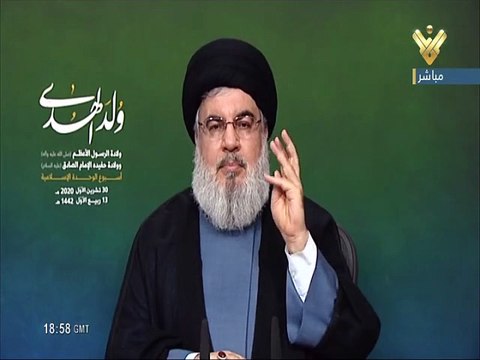 20201030 كلمة السيد حسن نصر الله في ذكرى المولد النبوي الشريف