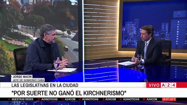 A24.com - 🔴JORGE MACRI EN A24： ＂LAS DIVISIONES NUESTRAS NO AYUDARON EN LA ELECC...