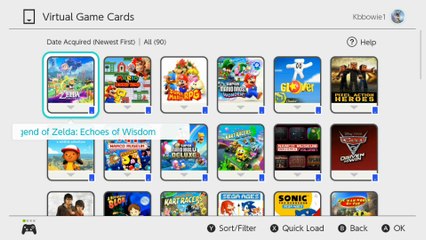 Virtual Game Cards Switch Update
