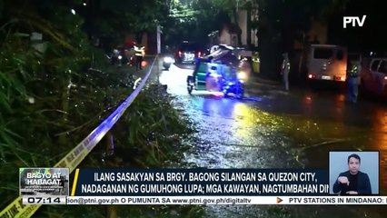 Ilang sasakyan sa Brgy. Bagong Silangan sa Quezon City, nadaganan ng gumuhong lupa; mga kawayan, nagtumbahan din