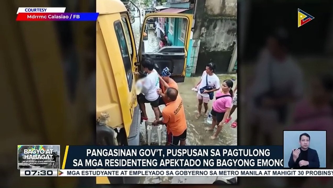 Provincial government ng Pangasinan, puspusan sa pagtulong sa mga residenteng apektado ng Bagyong #EmongPH