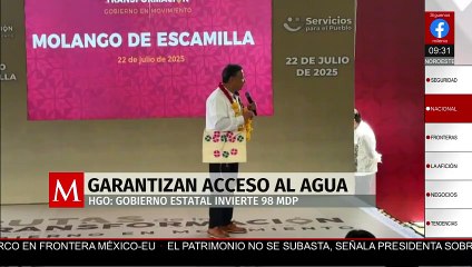 El gobierno estatal de Hidalgo garantiza acceso al agua potable
