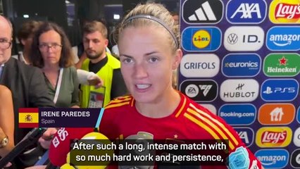 Spain 'really happy to make history' in reaching first Euros final - Paredes